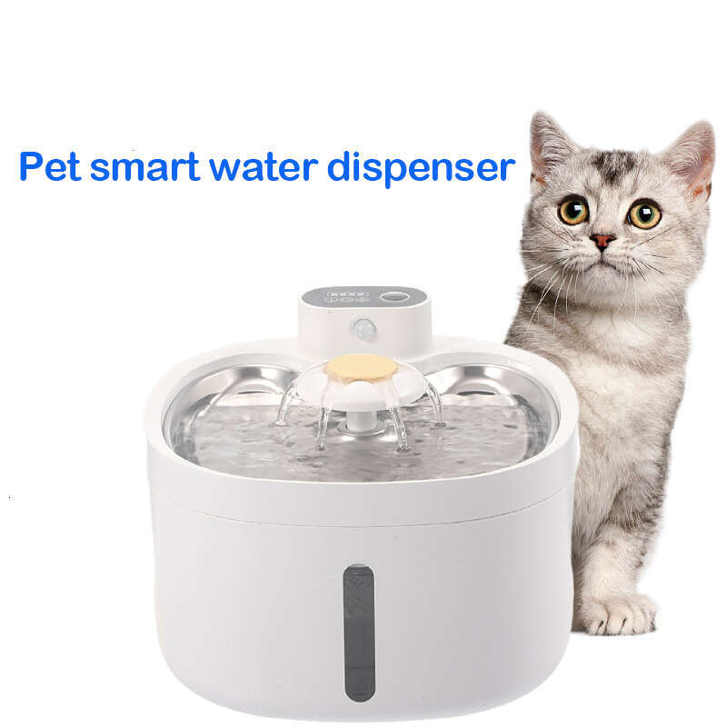 Pet Automatic Fountain - Dog & Cat Water , Dispenser Replaceable Filters, Stainless Steel Tray, Easy-to-Clean for Single or Multiple Pets
