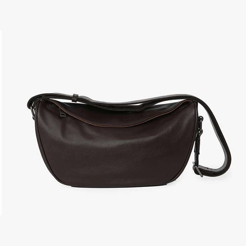 VM FASHION KISS 2024 Genuine Leather Crossbody European And American Vintage First Layer Cowhide Single Shoulder Bag Hobos