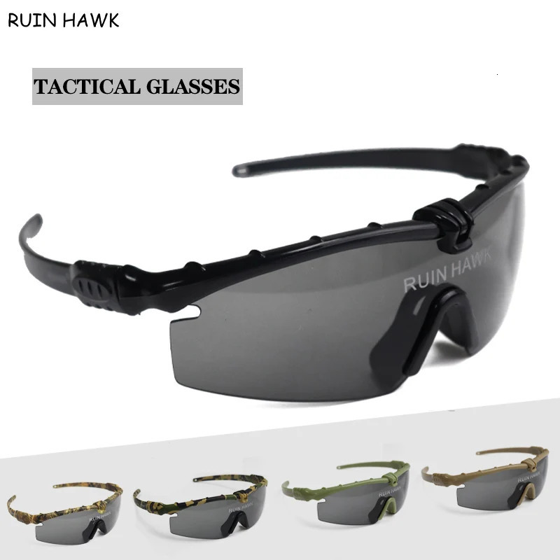 Army Goggles Outdoor UV Protection Sports Hunting Sunglasses Airsoft Polarized Eyewear Military Hiking Tactical Glasses 4 Lenses 250224