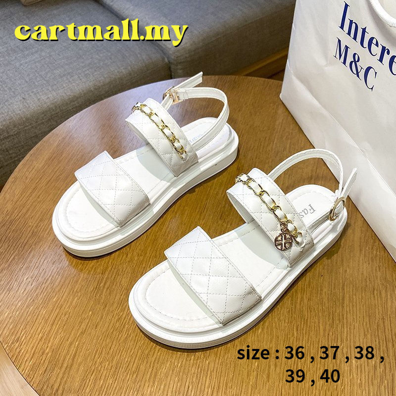 Slippers 2025 Plaid Buckle Strap Sport Sandals Women's Casual Shoes Open Toe Beach Anti-slip Platform Sandals Flat Sandals Ladies Shoes 2305