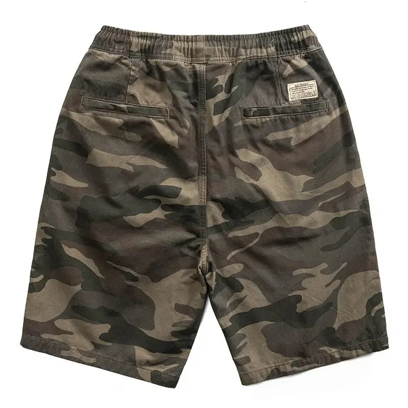Mens Cargo Shorts with Pockets Bermuda Short Pants for Men Camouflage Camo Draw String Jorts Big and Tall Summer Harajuku Loose 250214