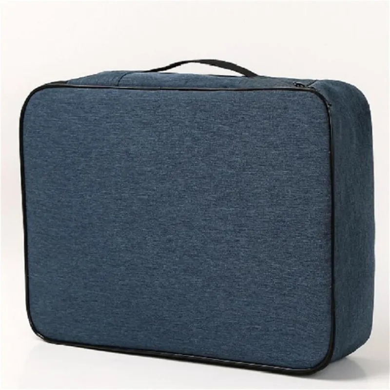 Document Organizer Briefcase 3Layer Folder Holder Travel Trolley Storage Id Bag Cover Purse Passport Home Safe File Case 250221