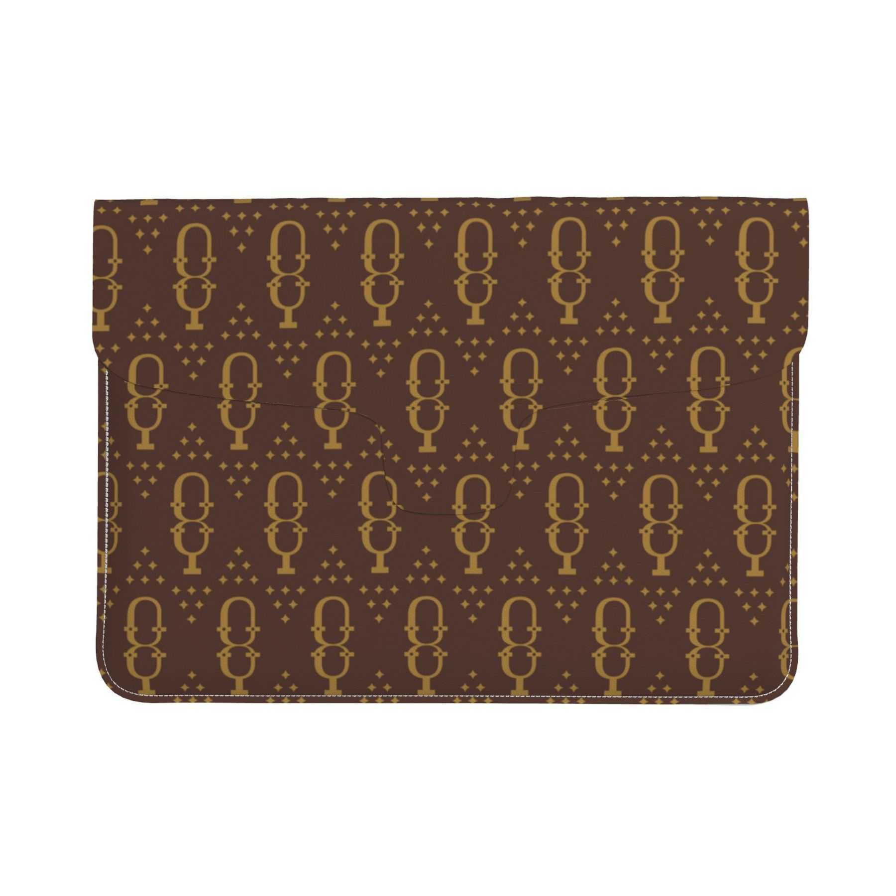 NXY Pu Leather Laptop Sleeve Bag Case Suitable For Notebook Soft Computer Bag Office Briefcase Business Shockproof Laptop Bag Envelope Organizer Bag H