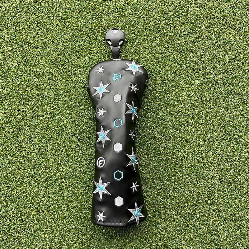 Fashion Bugs Wizard Golf Club Head covers Cute cat Driver Woods Hybrid Waterproof leather Golf club head protective sleeve cover 250226