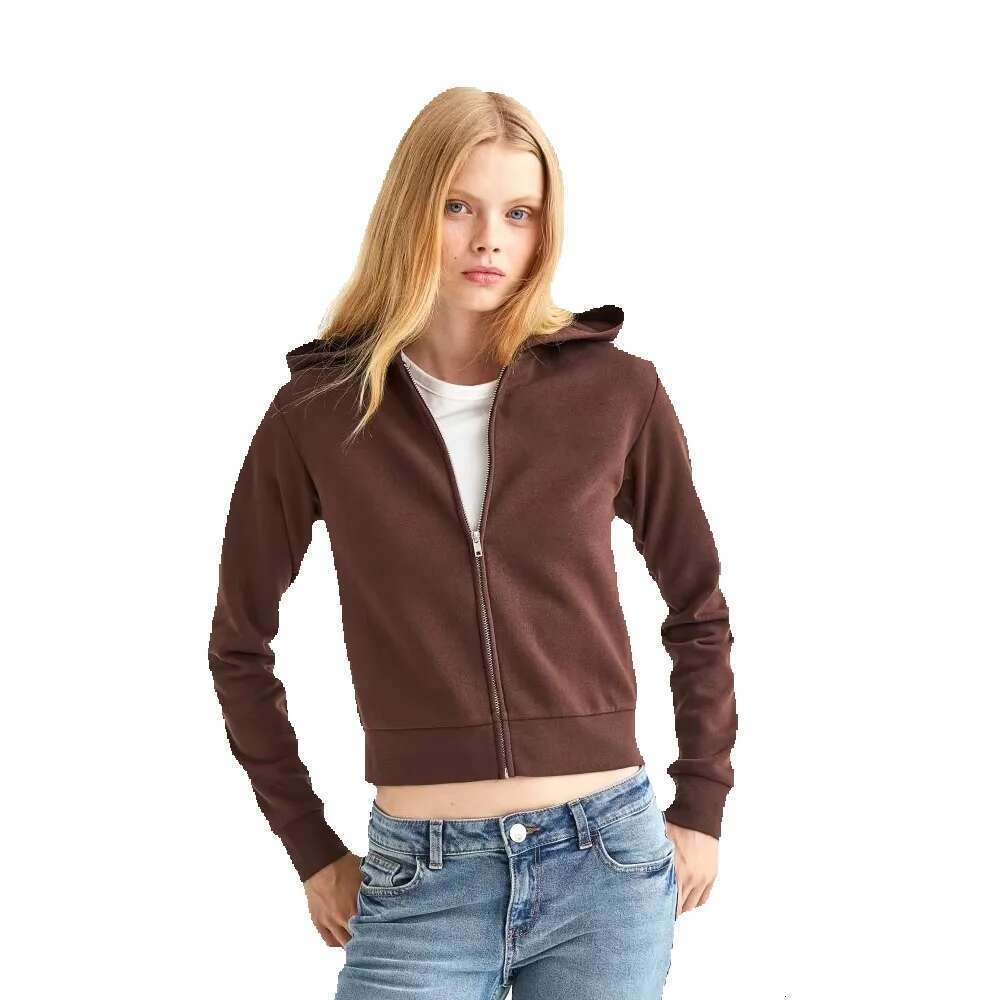 Anti-Wrinkle, Breathable, Hoodies For Woman Professional Outer Wear Customized Women's Classic Sports Cropped Hoodie