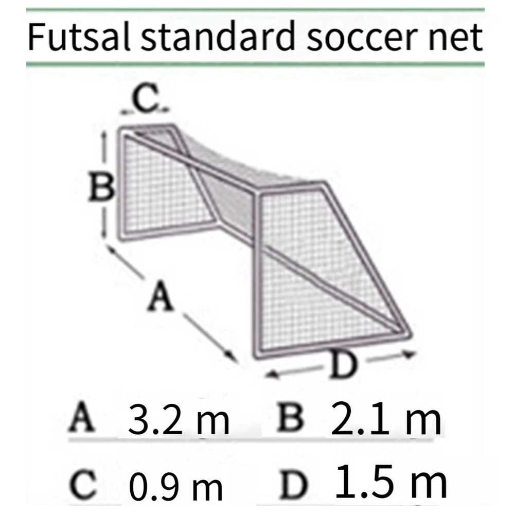 Soccer Goal Portable PE Football Goal Net 5-A-Side Soccer Goal Nets 250225