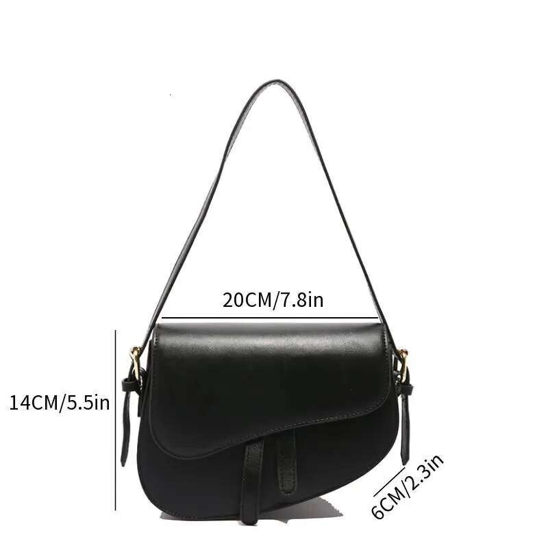 Saddle Shoulder Purse For Women - Fashion Crossbody Bags Underarm Bag Small Square Satchel Handbag