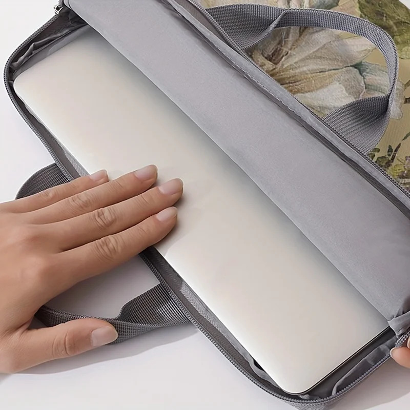 1piece set flower patterned laptop bag briefcase suitable for 14 inch laptops fixed 250221