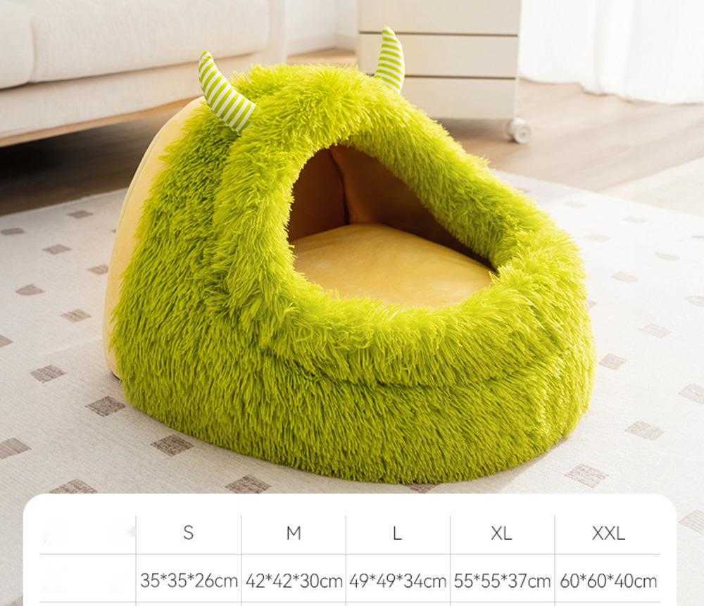 Autumn winter plush warm thick monster deep sleep small medium-sized dog and cat pet bed