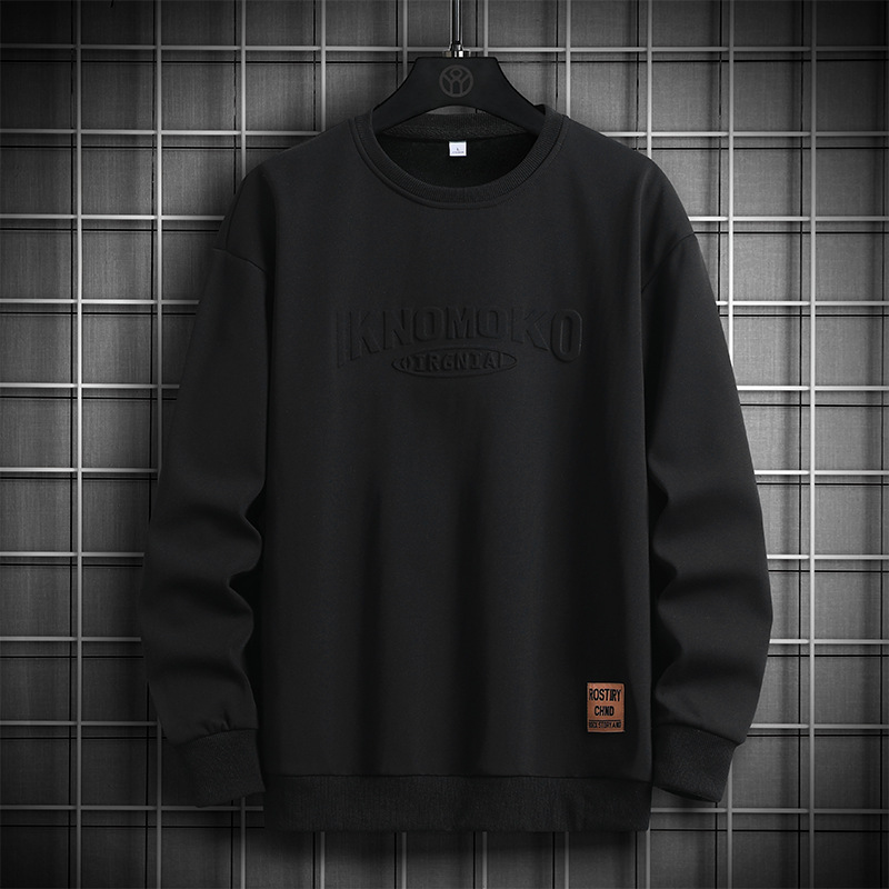 KD02261 Sweatshirt men's spring 2025 new casual loose round neck large size men's tops