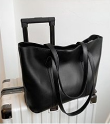 New Fashionable Multi Functional Commuter Single Shoulder Fashionable Simple Handbag College Student Class Bag High End Women's Bag