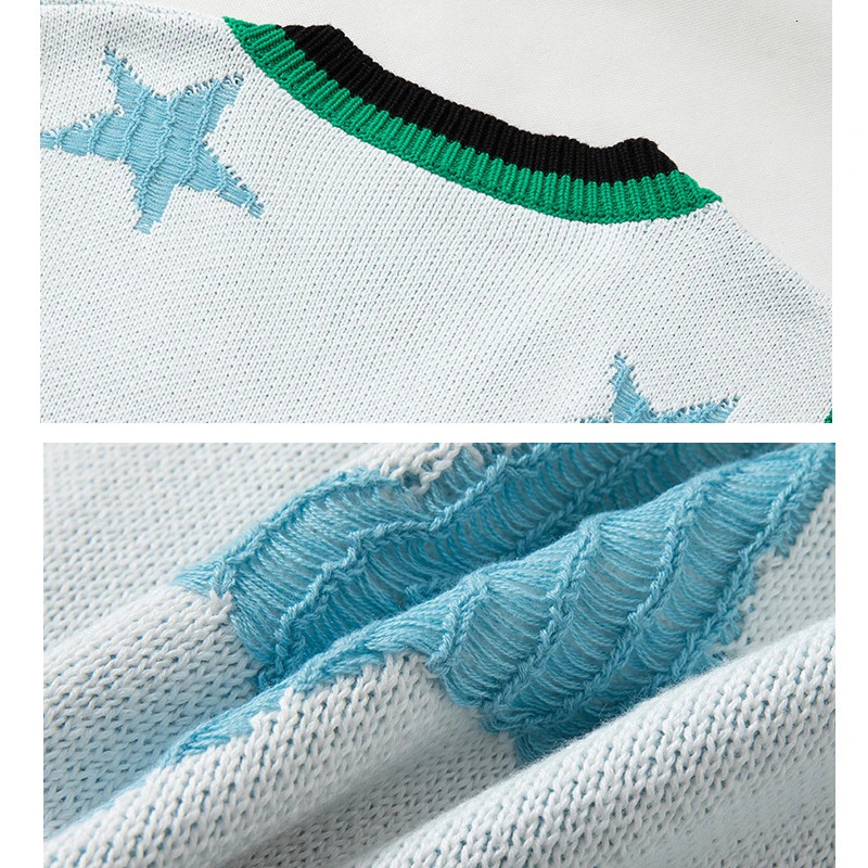 A Mesh Vest Sleeveless Sweaters Men Autumn Streetwear Knitted Hip Hop Pullover Vests Top Harajuku Couple 250225