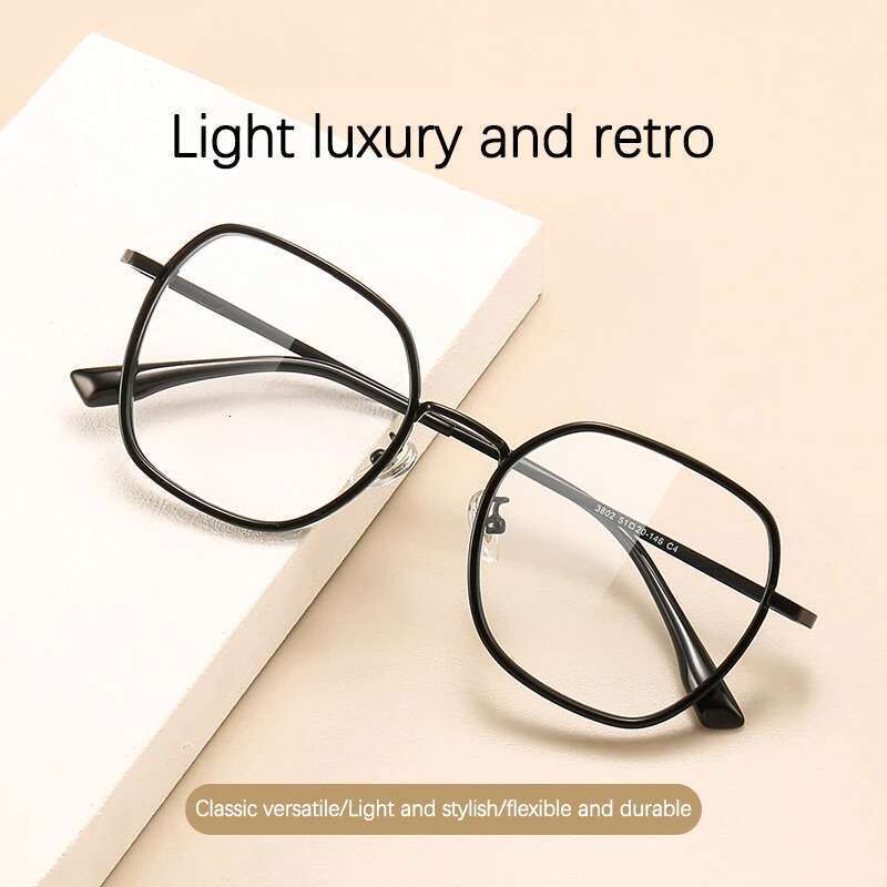 O-Q CLUB Large Square Frame Anti-Blue Light Fashion Retro Men Women Eye Protection Classic Mya Glasses Eyewear Lenses
