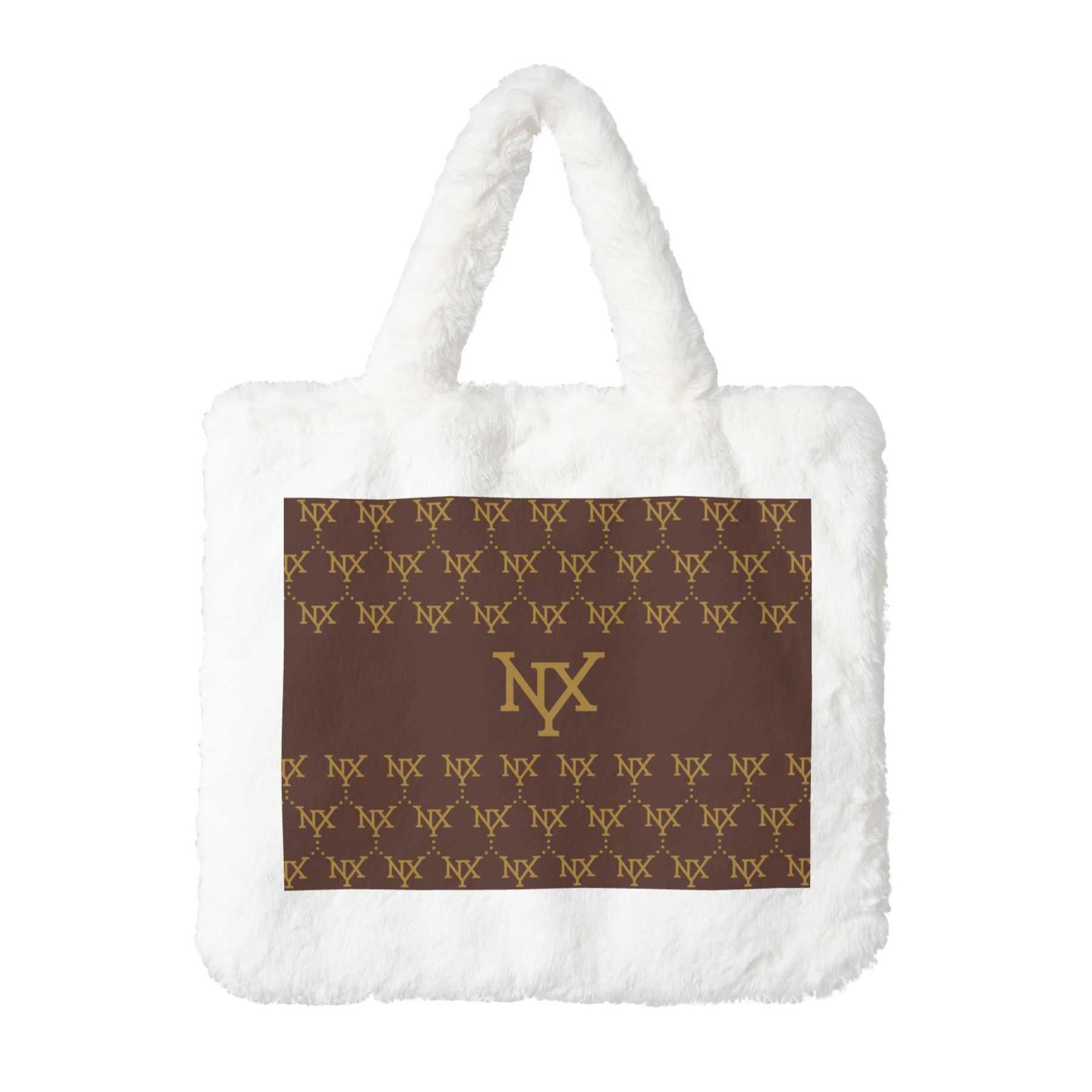 NXY Plush Tote Bag Fashionable Soft Shopping Bag Leisure Designer Bag Large Capacity Luxury Bag Magic Stickers Purses Handbags Hip