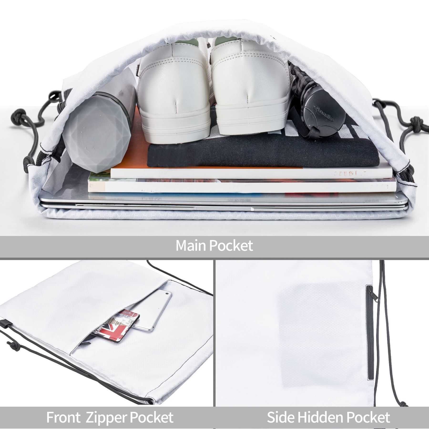 NXY High Quality Backpacks Drawstring Design Bookbags Large Capacity Soft Travel Bag Unisex Casual Sports Outdoors Daypack Hip