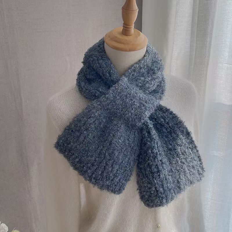 T182 wool circle wool scarf soft skin-friendly 2025 new winter windproof scarf interspersed with high-end feeling