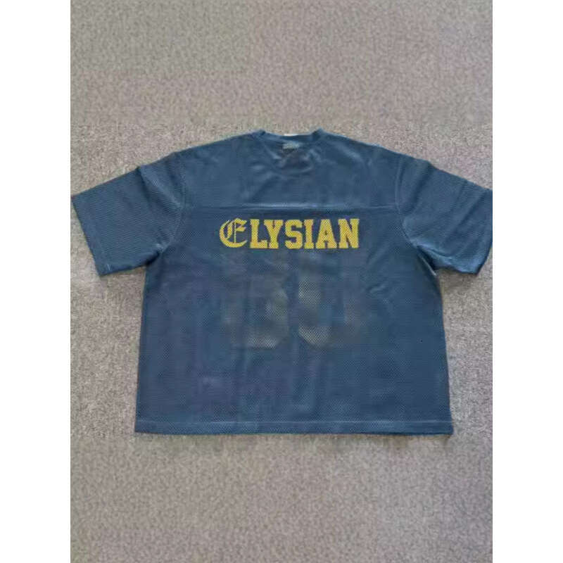 TikTok's new men's T-shirt 3D printed mesh quick drying short sleeved sportswear V-neck digital loose fit