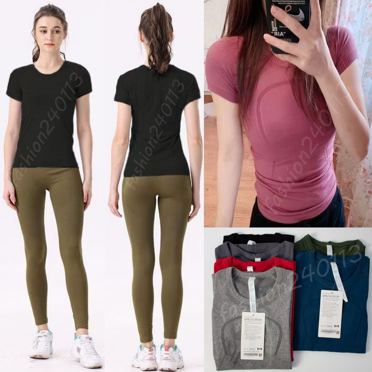 Designer t shirt women tshirt womens shirts yoga tshirts leggings for women designer shirt high waist flared sweatpants long sleeve shirt casual