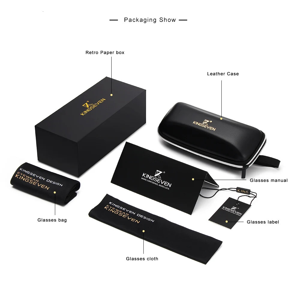 KINGSEVEN Aluminum Square Men/Women Polarized Coating Mirror Sun GlassesEyewear Sunglasses For Men 250221