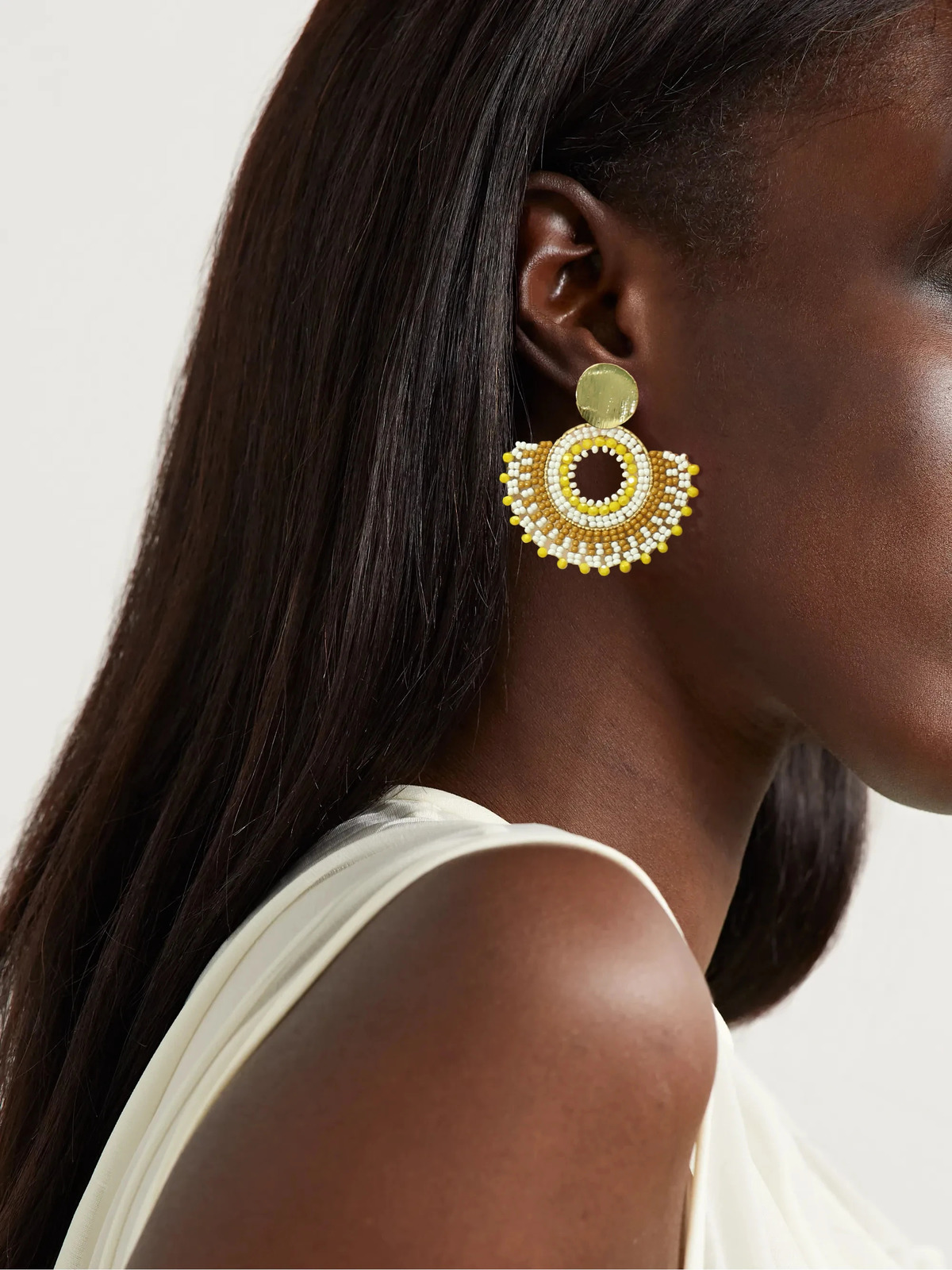 Badu Bohemia Style Fan Shape Handmade Beaded Dangle Earrings for Women Retro Ethnic Trendy Jewelry Rice Beads Earring 250225