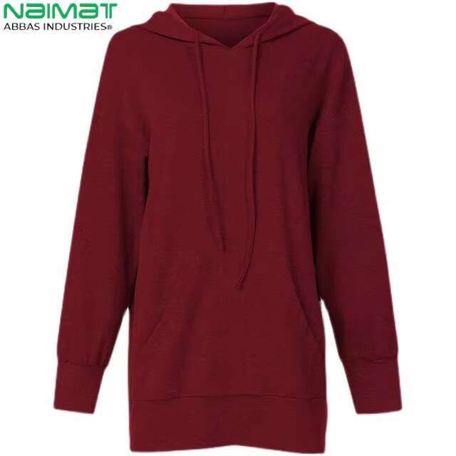 Mid-Length Hooded Hoodie For Women Stylish Sweatshirt In The Category Of Hoodies & Sweatshirts
