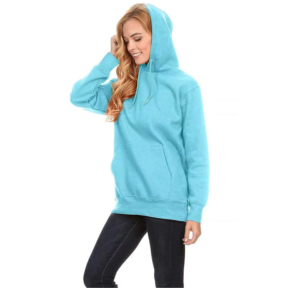 New Latest Design Women's Solid Color Pullover Good Quality Price Women Hoodies