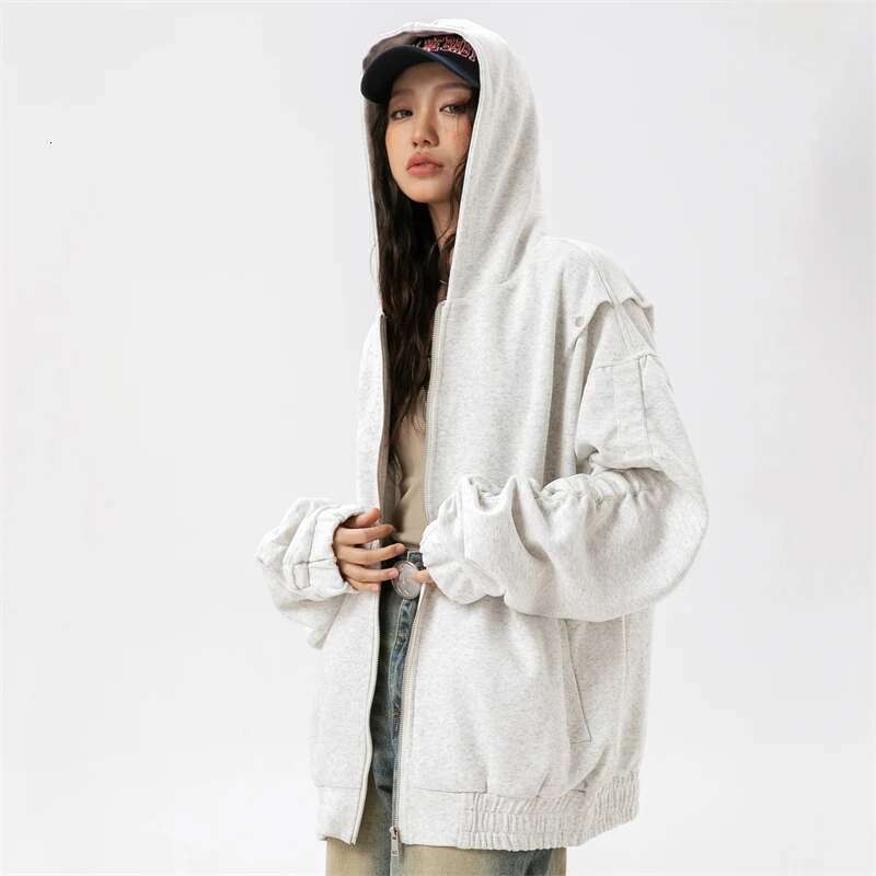 Women's Essentials Hoodie Japanese 2000S Style Y2k Tops Woman 2024 New In Hoodies & Sweatshirts Hooded Sweatshirt With Zipper