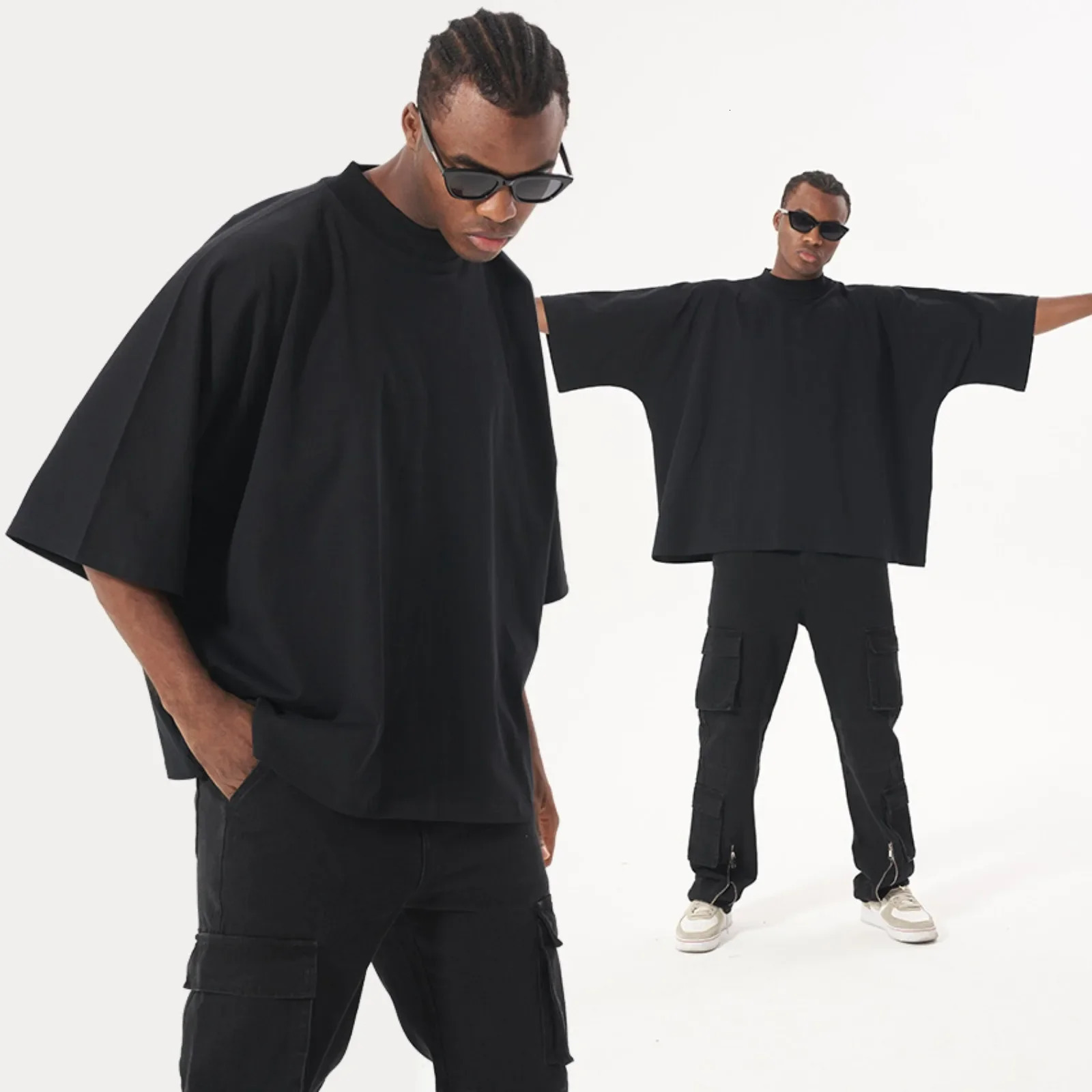 Mens Boxy Fit Short Sleeve T-shirt European Codes Customize Wholesalers High Quality Heavy Half Sleeve 100% Cotton T Shirt 250225