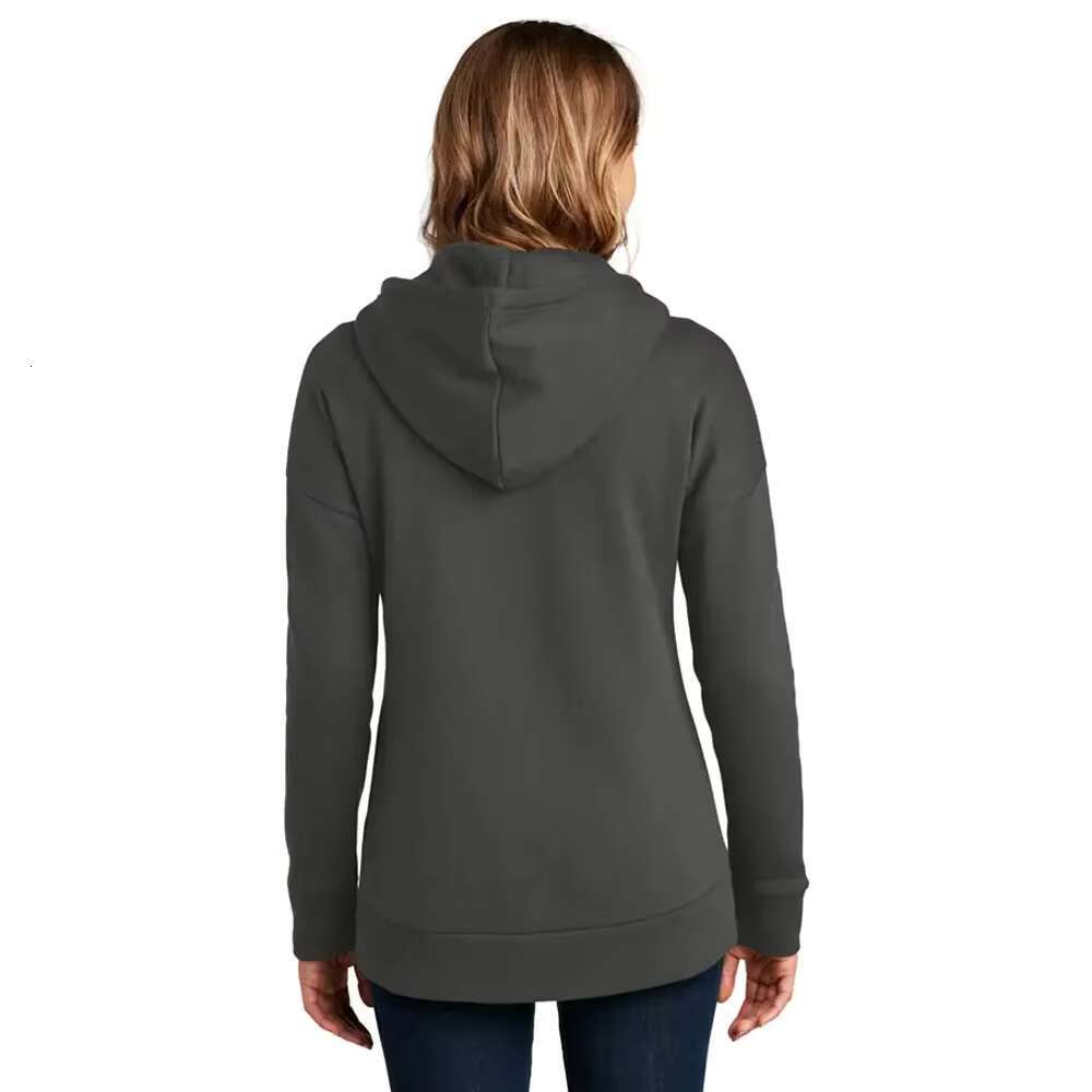 OEM Custom 330G 100% Cotton Blank Heavyweight Winter Full Zip Up Fleece Women's Hoodies & Sweatshirts