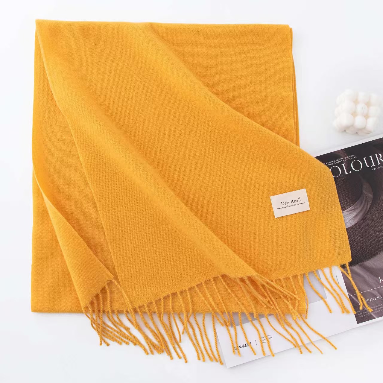 K003 Cashmere blue scarf for women winter atmosphere high-end autumn and winter warm Korean style all-match shawl ladies wholesale