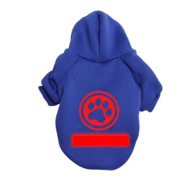 Stylish Hoodie Dog Clothes, Warm Winter Autumn Dog Hoodie with Dog Claw Seal Pattern Winter Hooded Large Dog Coats for Small Medium Large Dogs Boy or 