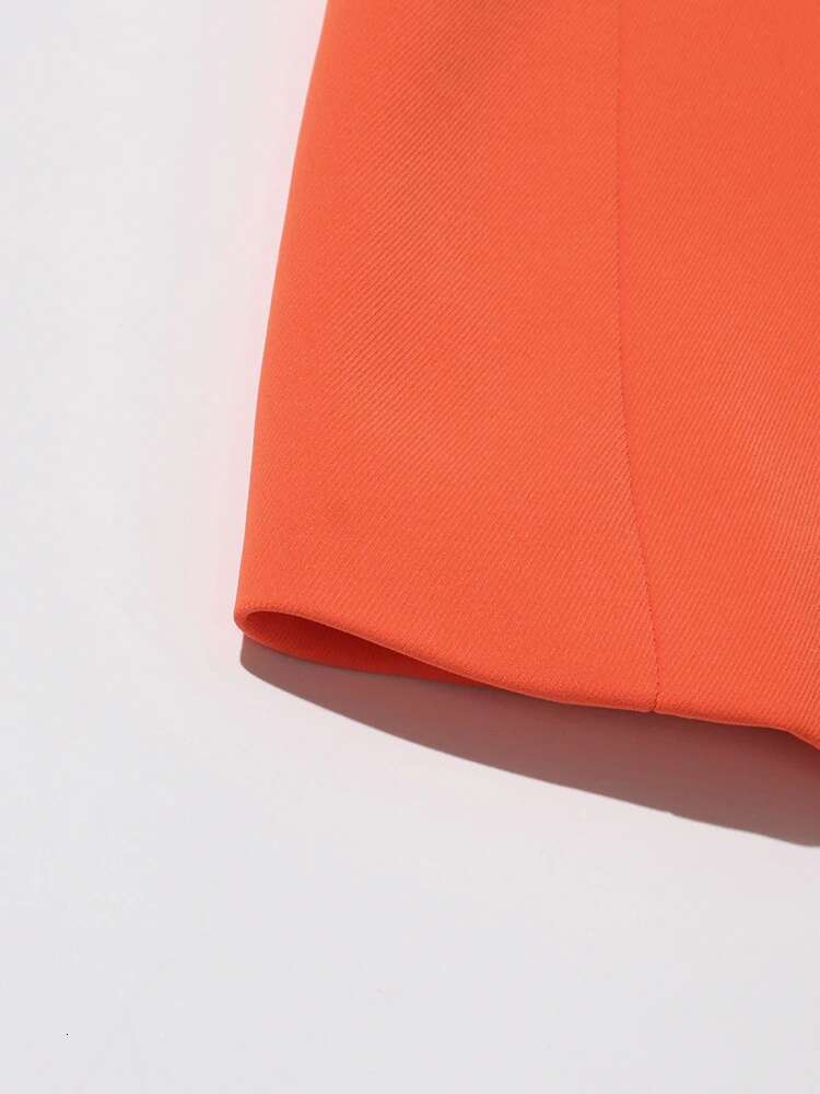 Solid Ruffles Blazer For Women Notched Collar Long Sleeve Spliced Lace Up Slimming Temperament Coats Female