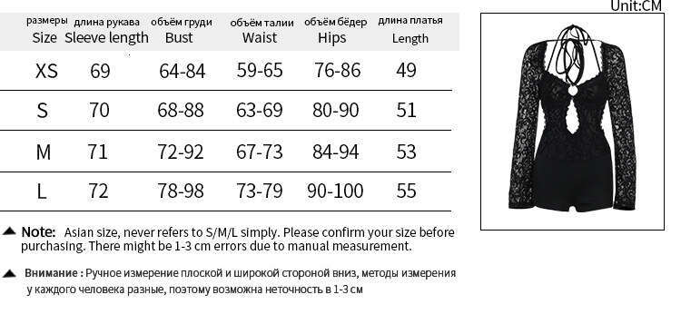 Women's Dress Autumn New Style Sexy Slim Fit Lace Long Sleeved Jumpsuit Shorts For Women