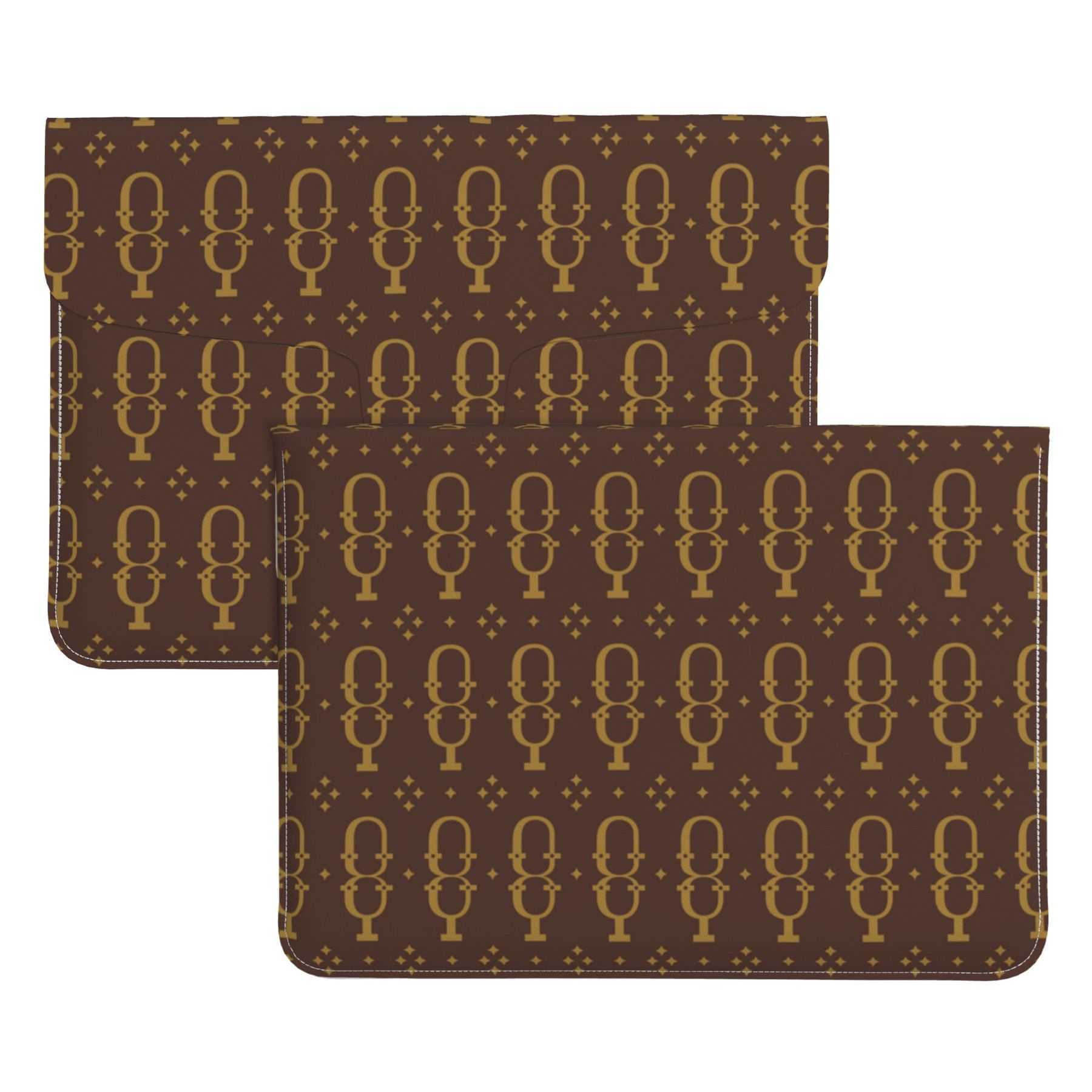 NXY Pu Leather Laptop Sleeve Bag Case Suitable For Notebook Soft Computer Bag Office Briefcase Business Shockproof Laptop Bag Envelope Organizer Bag H