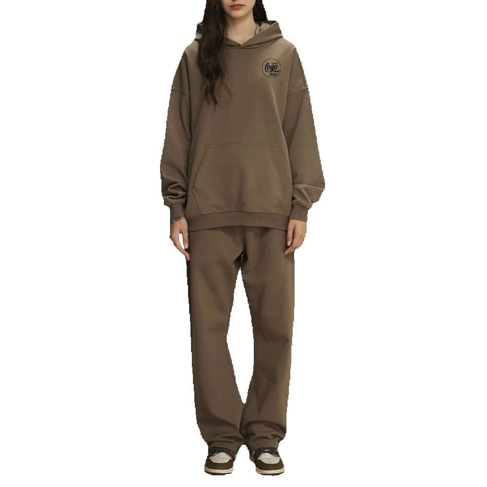 Custom New Autumn Thicken Plus Veet Loose Hooded Sweater Leggings Pants Sports Leisure Suit Women