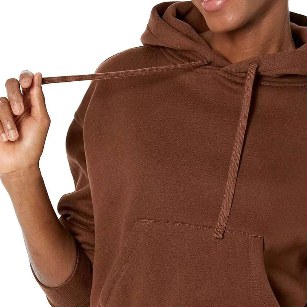Casual Women's Clothing Long Sleeve Crop Pullover Hoodie Available In Reasonable Market Price With Custom Colors