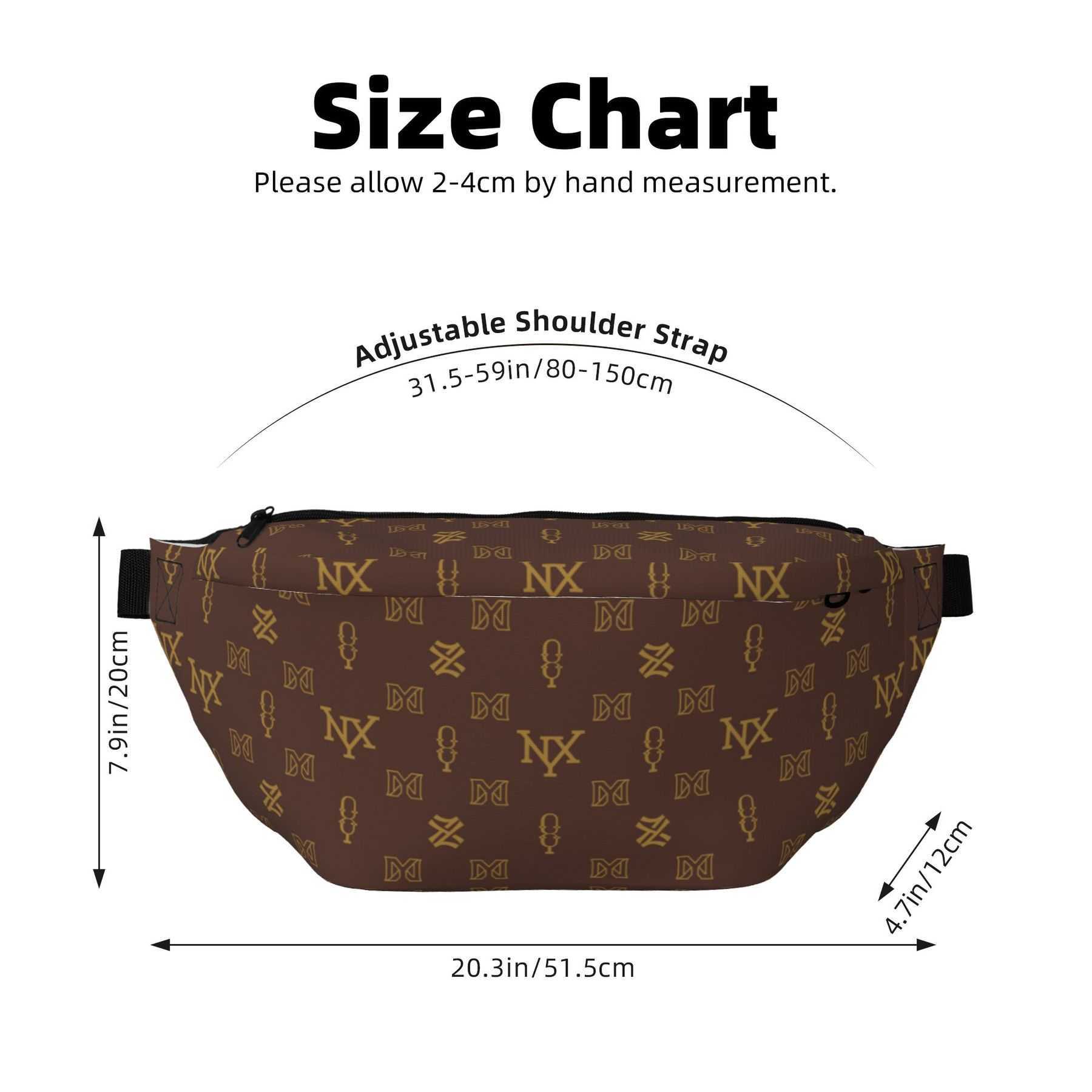 NXY Women Brown Waist Bag Sport Men Adjustable Strap Running Waist Pack Crossbody Fanny Pack Fashion Chest Bags Multifunction Belt Bag Hip