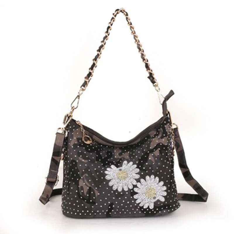 Ipinee Female Shoulder Messenger Ladies Denim Crossbody Bags For Women Handbag Sac Fashion Chain Bucket Bag