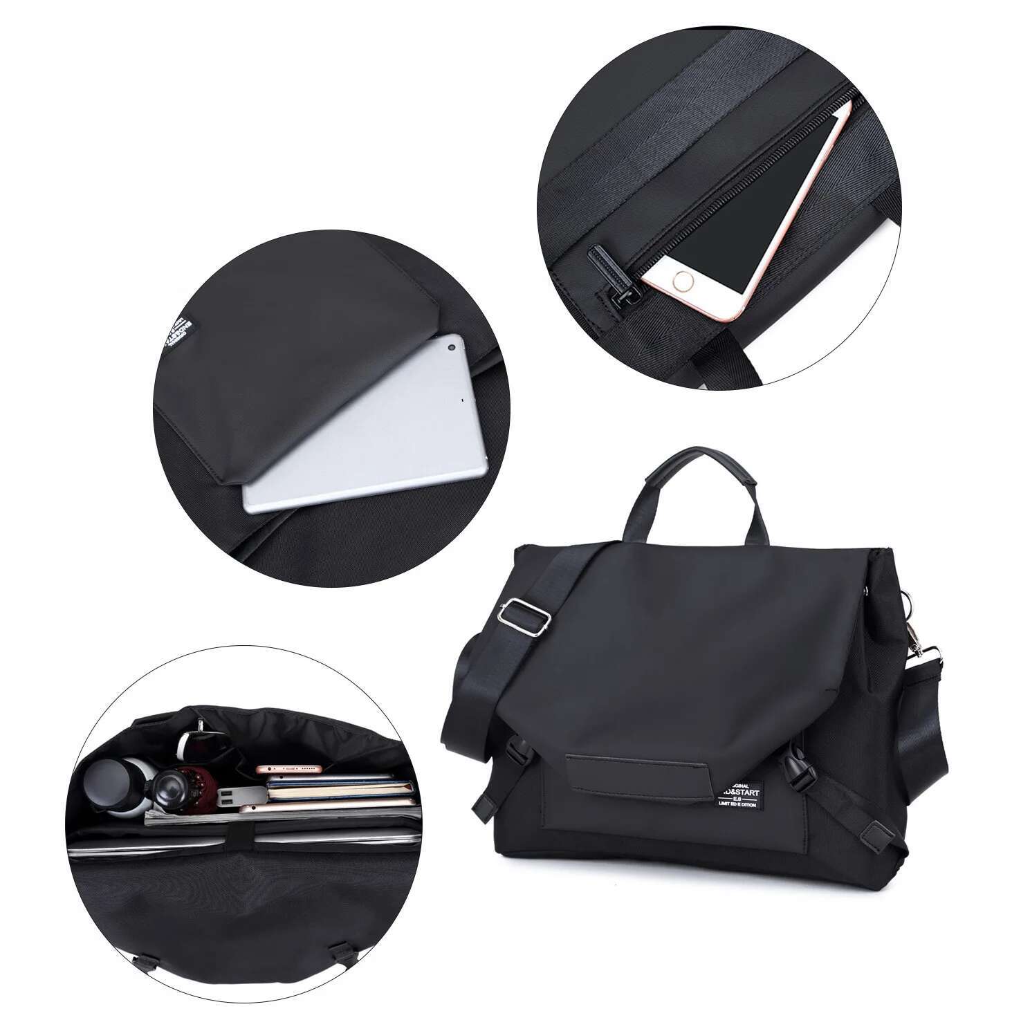 new style2 Scione Man Brand Summer Men's Designer Ipad Messenger Bag Casual Motorcycle Shoulder Strap Handbags Bags K185