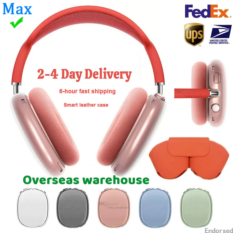 USA Stock Headphone Pods Pro Max 2 Gen USB-C ANC headphones earbuds Wireless Bluetooth earphones Gaming Headset Metal Pro Max Headphones Active Noise Cancelling
