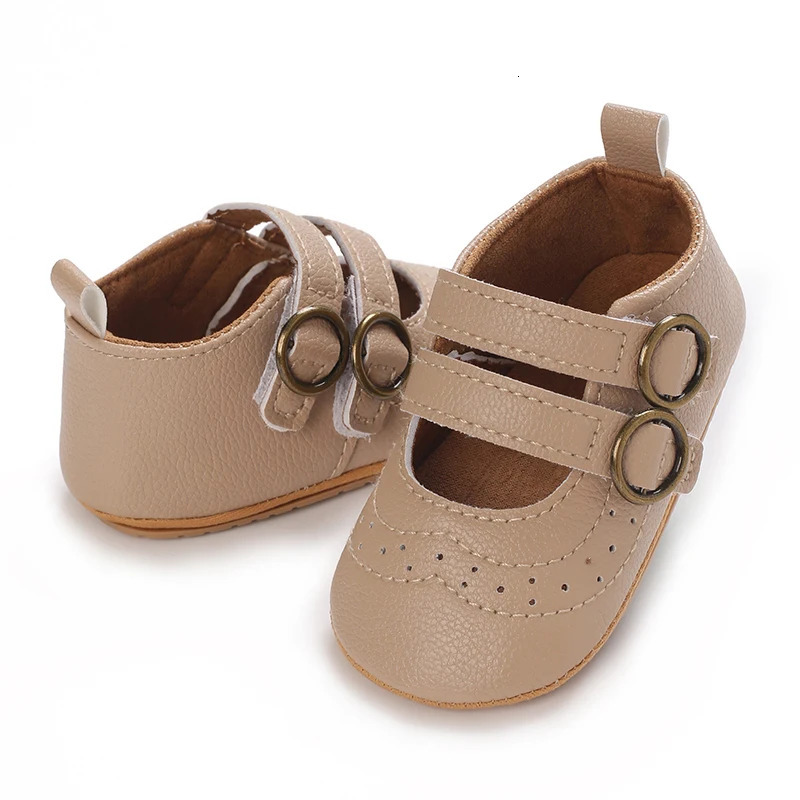 Girl Baby Soft Bottom Bow Princess Wedding Dress Mary Jane Flat Bottom Walking Shoes born Lightweight Baby Sports Shoes 250226