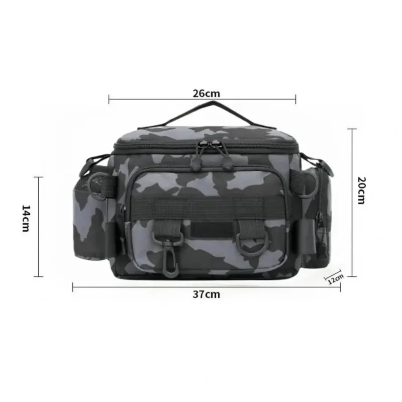 Fishing tackle shoulder bag storage bag portable fishing rod holder outdoor sports bag flying fishing 250226