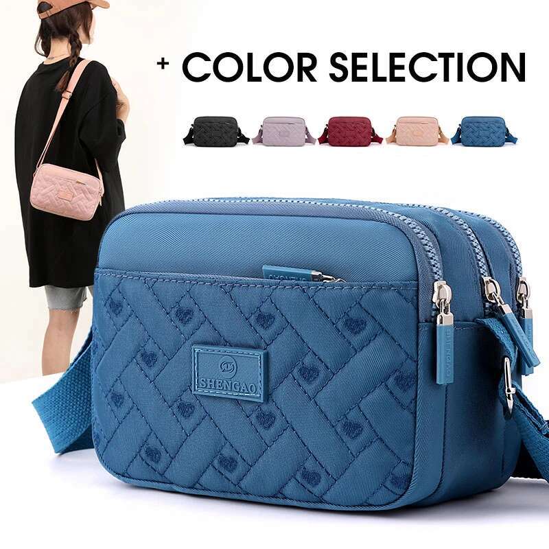 Shoulder Crossbody Bag For Woman Messenger Bags Waterproof Nylon Ladies Handbag