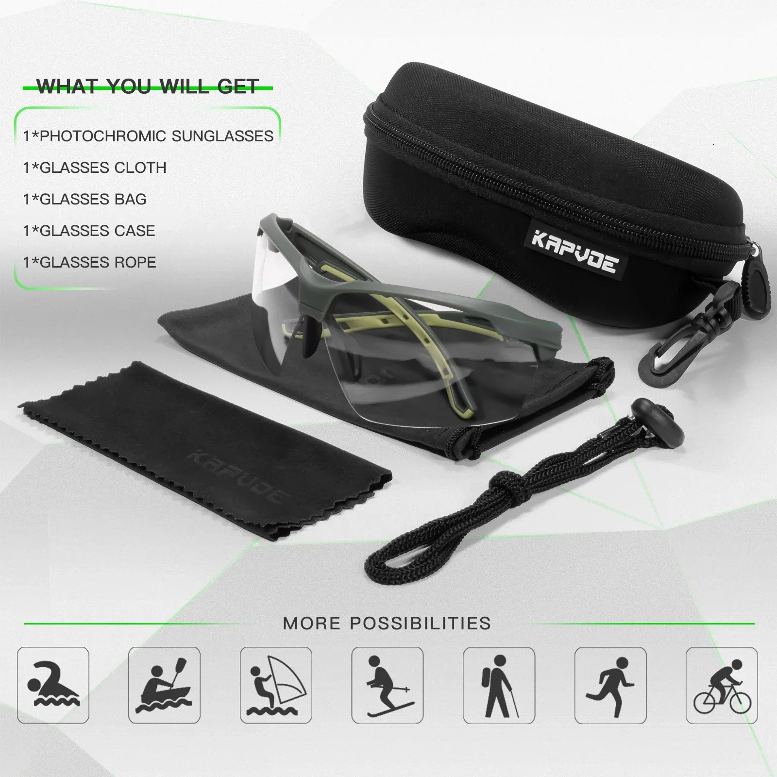 Capvoe Outdoor Pochromic Polarized Explosion Proof Hunting CS War Game Eyewear Airsoft Shooting Glasses Men Tactical Goggles 250224