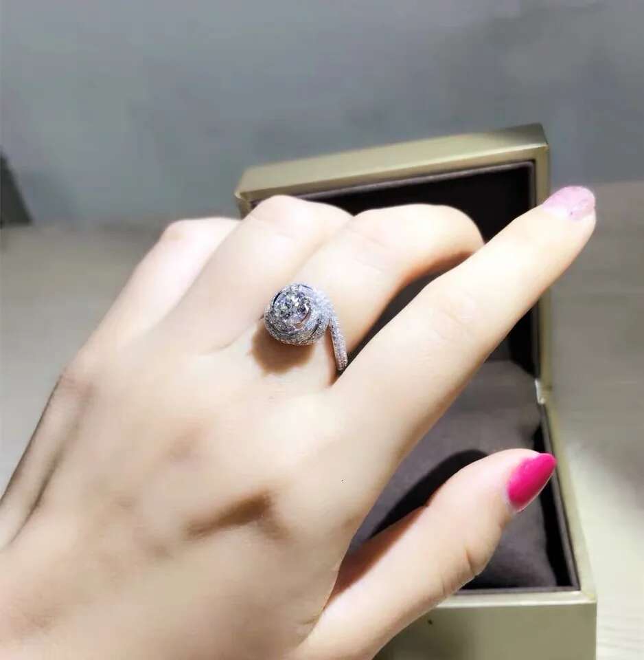 Fashion Anniversary ring Sterg sier Moissanite Engagement Wedding Band Rings for women Men Finger Party Jewelry