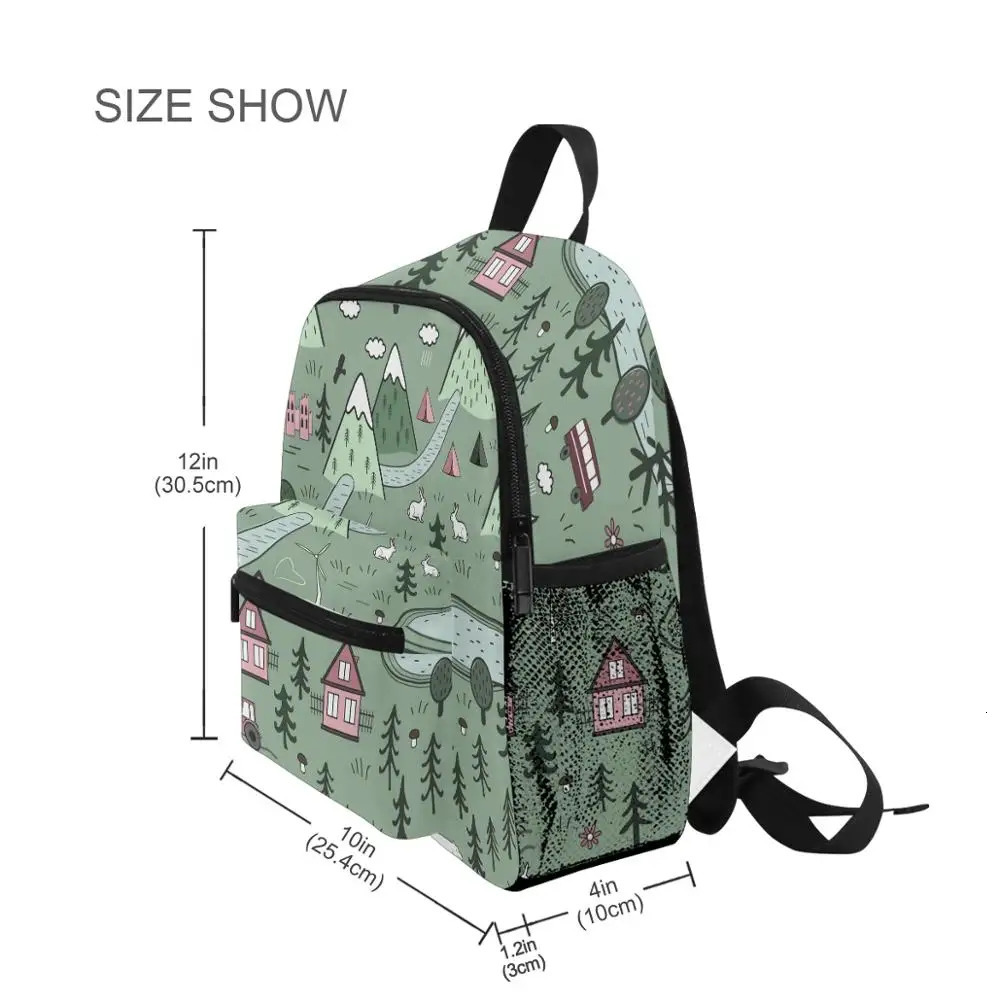 ALAZA Cartoon Child Backpacks School Bags Baby Cut Toddler Kids Bag Neoprene Animal Backpack Kindergarten Bag Girl Boys 3-8Y 250226