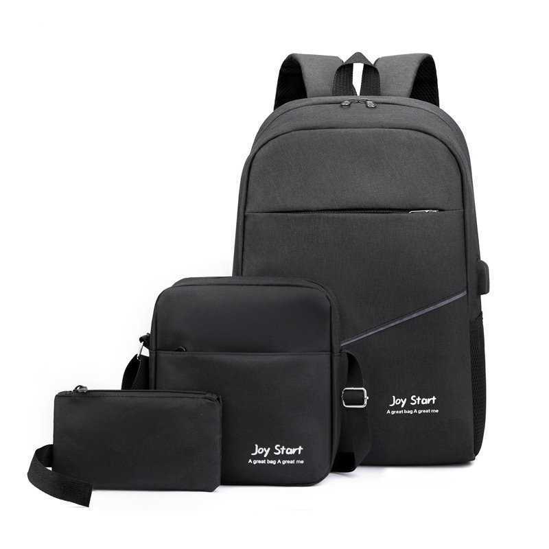 Three Piece Backpack Business Computer Bag New Product Junior High School Student Backpack Large Capacity Day Backpack Travel Bag 241225