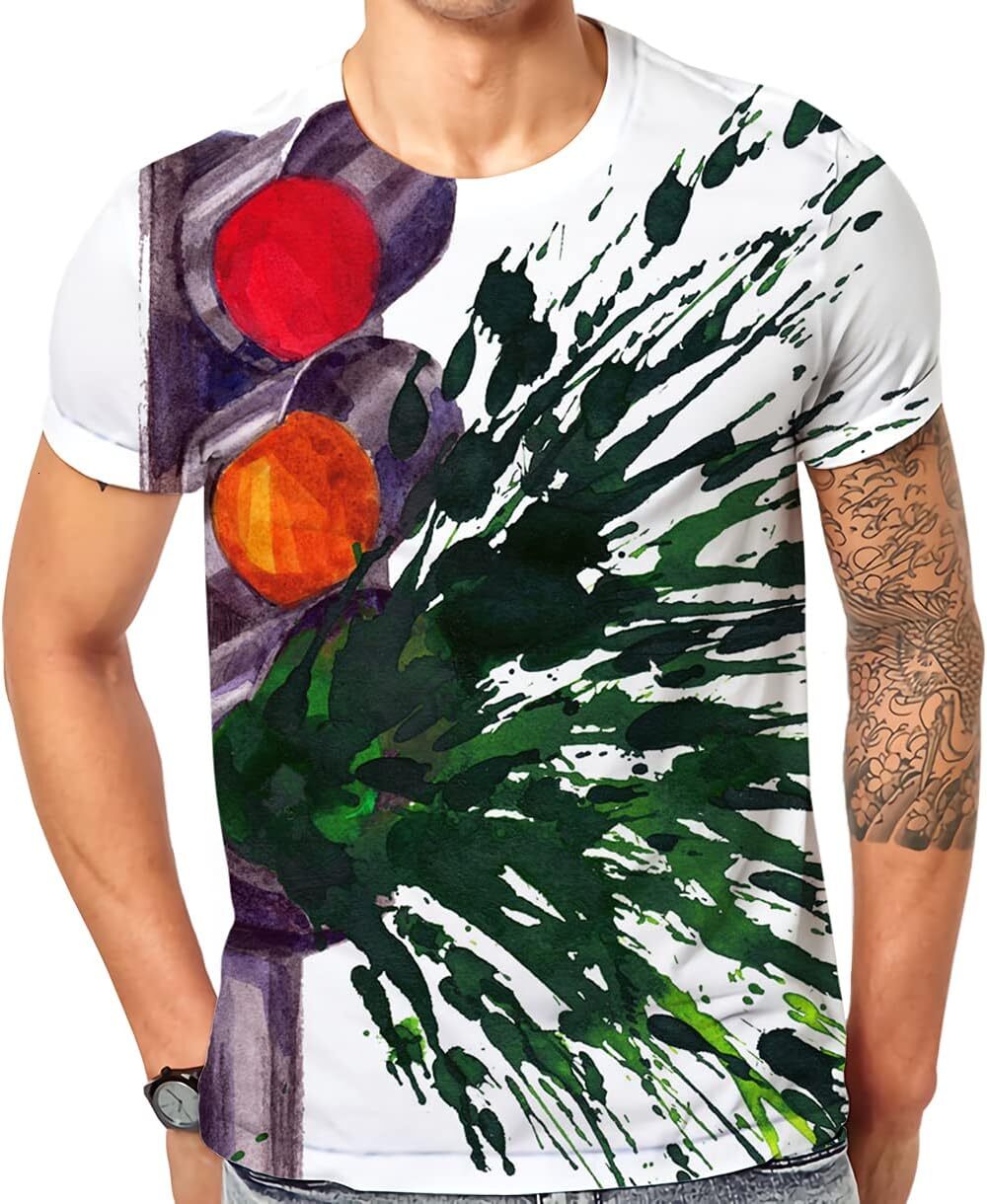 Mens T shirt 3D Printed Graphic Short Sleeve T-Shirts for Men tee Casual tops summer clothes Fashion patterns