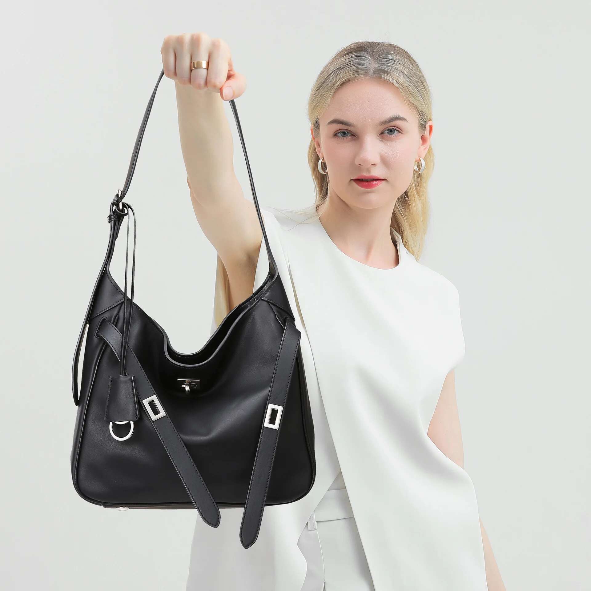 Fashion Large Capacity Tote Designer Women Shoulder Bags Pu Leather Crossbody Bag Trend Commuter Purses 2025