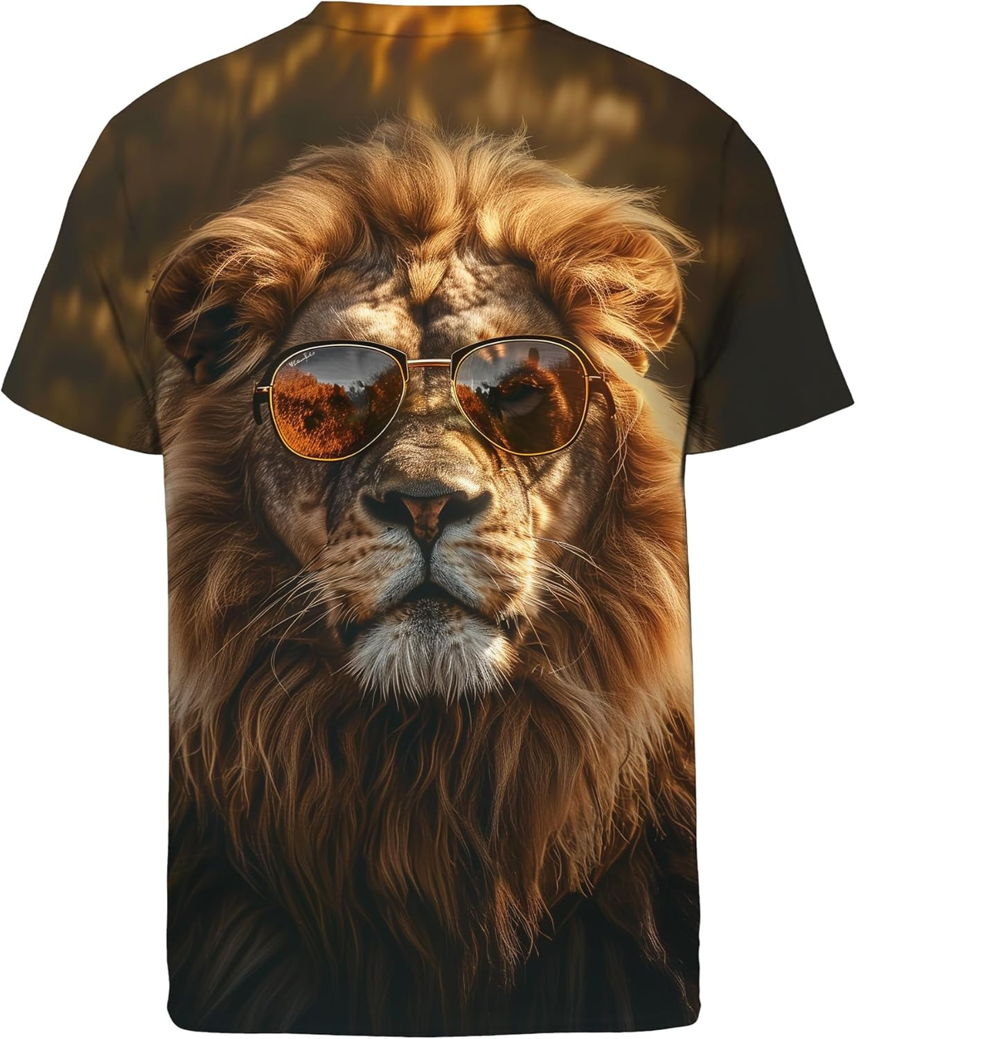 Mens T shirt Men's Print Graphic Short Sleeve Summer T-Shirt Novelty Casual Tee tee Casual tops summer clothes Cool Lion